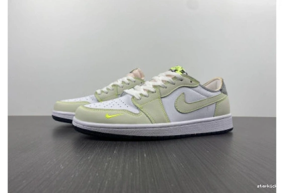 GREEN-BLACK WHITE DM7837-103 OG GHOST JORDAN 1 DM7837-103 LOW AIR 0709